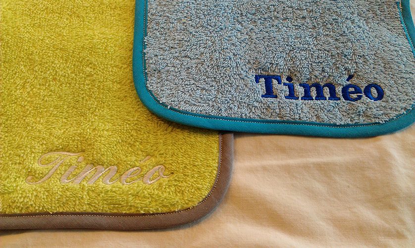 Broderie avec prénom Timéo